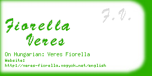 fiorella veres business card